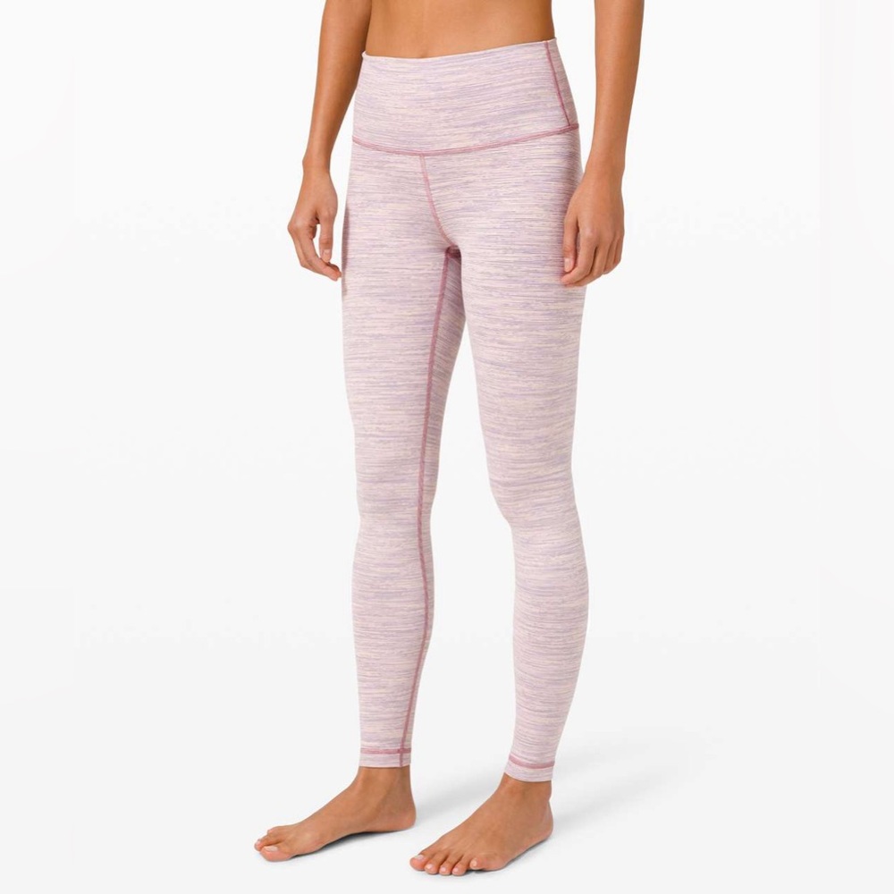 Lululemon Wunder Under High-Rise Tight 28" Space Pink Sz 6